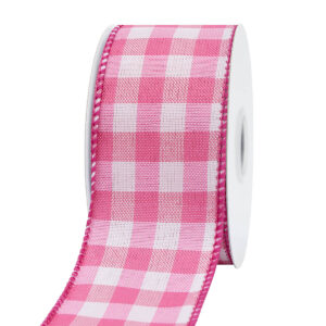 TE-YH030-0150-H105 Kockás mintás dekor szalag [38mm x 10m] rózsaszín