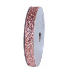 TE-ZBJ24-0030-C038 Glitter dekorációs szalag [10mm x 10m] púder rózsaszín