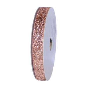 TE-ZBJ24-0030-C040 Glitter dekorációs szalag [10mm x 10m] rozsda