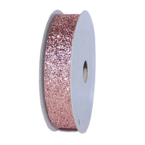 TE-ZBJ24-0050-C038 Glitter dekorációs szalag [16mm x 10m] púder rózsaszín
