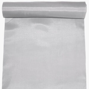 TAFT-25-102 Dekorselyem anyag asztali futó [25cm x 10m] ezüst